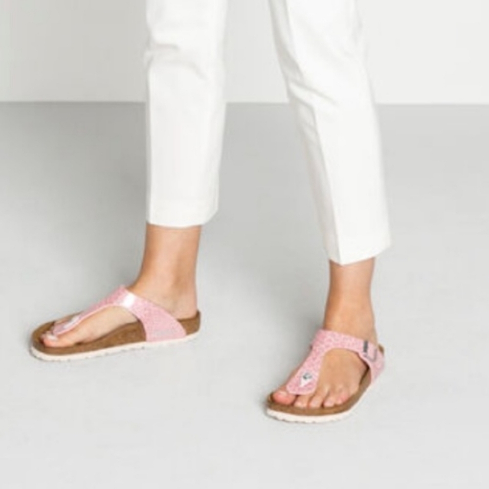 Birkenstock Gizeh Birkenstock Flora Magic Snake Rose Sandal Size 6 To 6.5